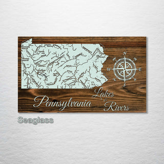 Pennsylvania Lakes & Rivers - Fire & Pine