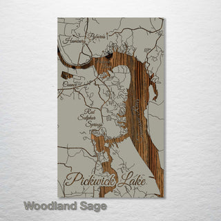Pickwick Lake, Tennessee Street Map - Fire & Pine
