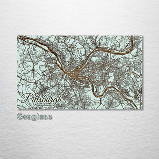 Pittsburgh, Pennsylvania Street Map - Fire & Pine