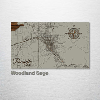 Pocatello, Idaho Street Map - Fire & Pine
