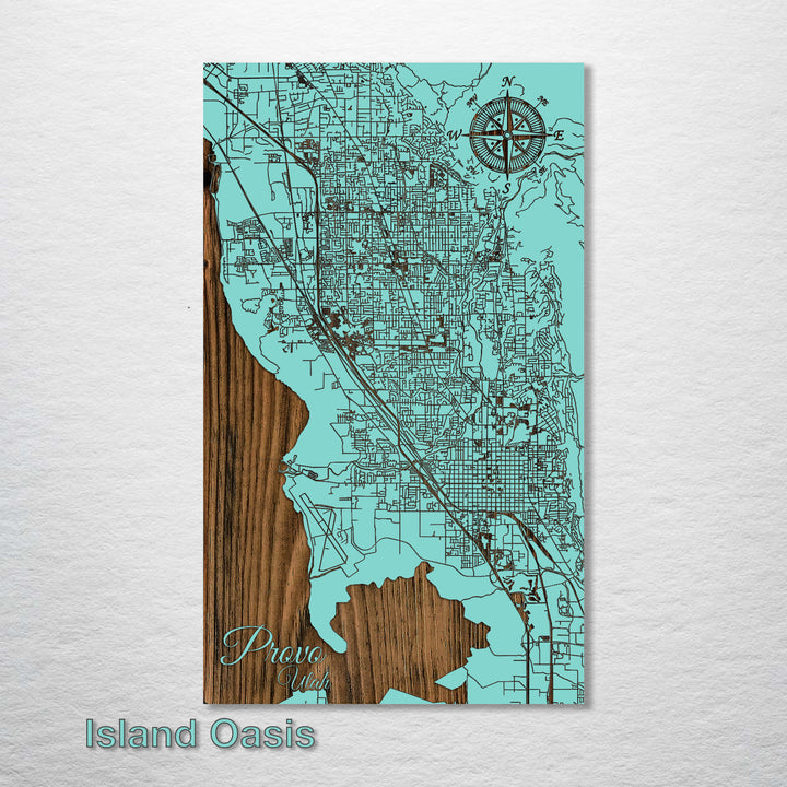 Provo, Utah Street Map - Fire & Pine