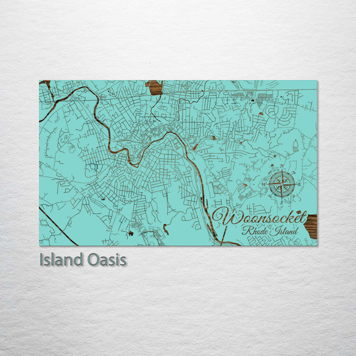 Woonsocket, Rhode Island Street Map