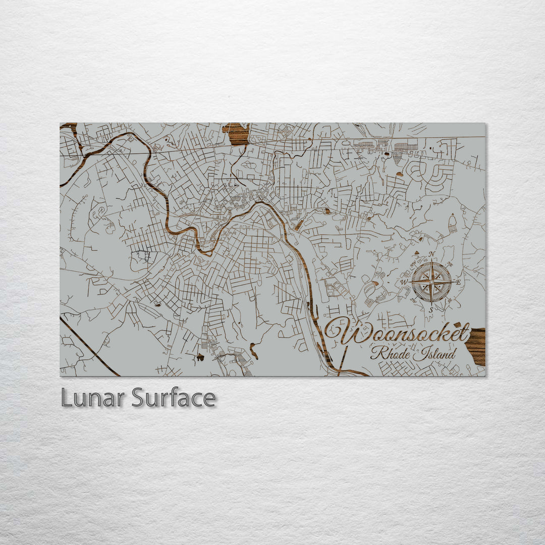 Woonsocket, Rhode Island Street Map