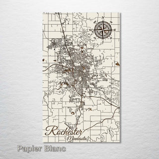 Rochester, Minnesota Street Map - Fire & Pine