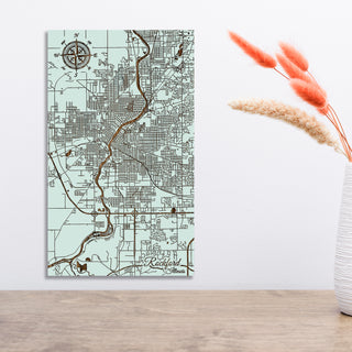 Rockford, Illinois Street Map - Fire & Pine