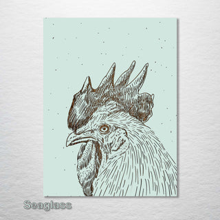Rooster Abstract - Fire & Pine