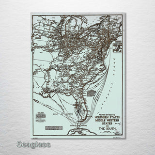 Routes between Northern, Middle Western, and Southern States 1911 - Fire & Pine