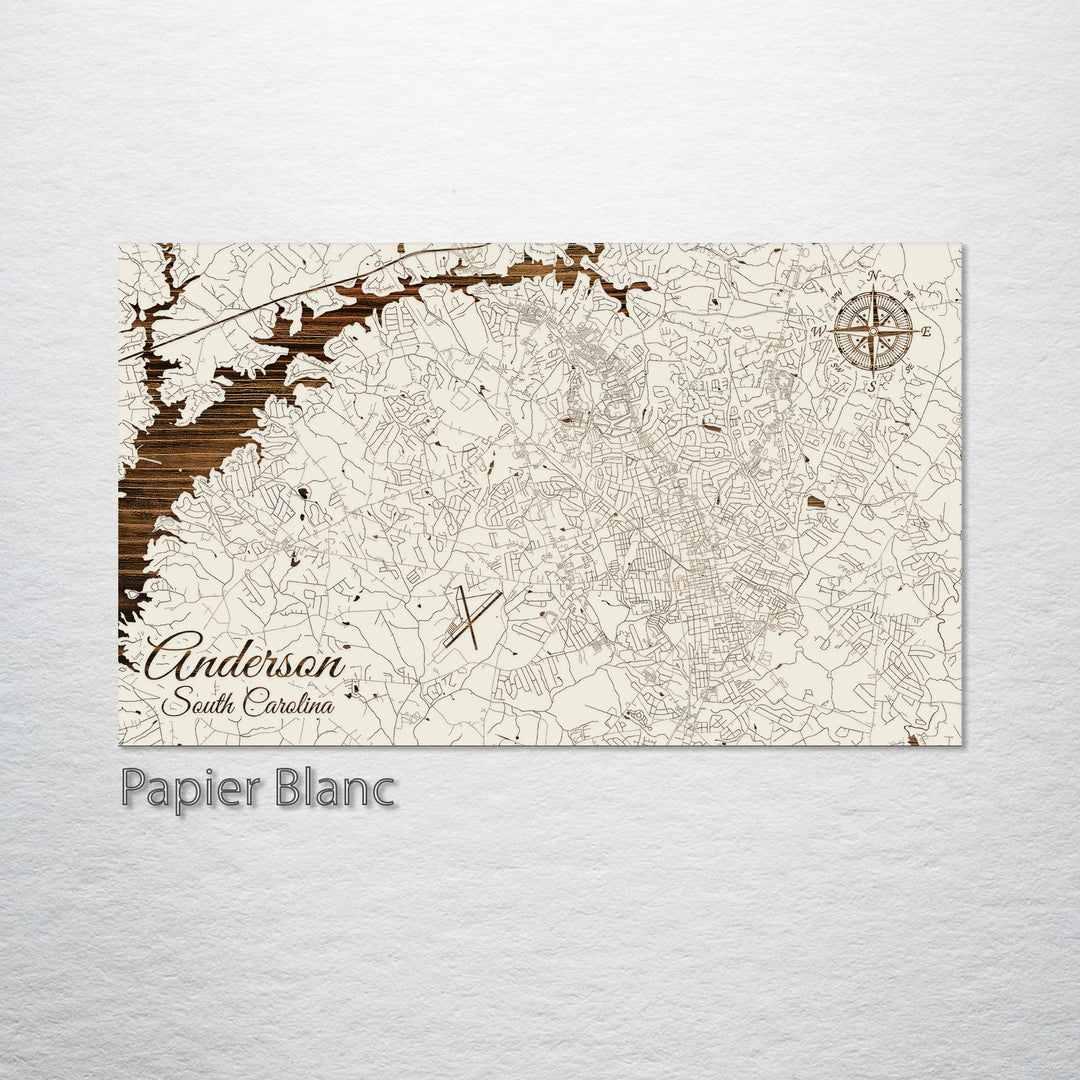 Anderson, South Carolina Street Map