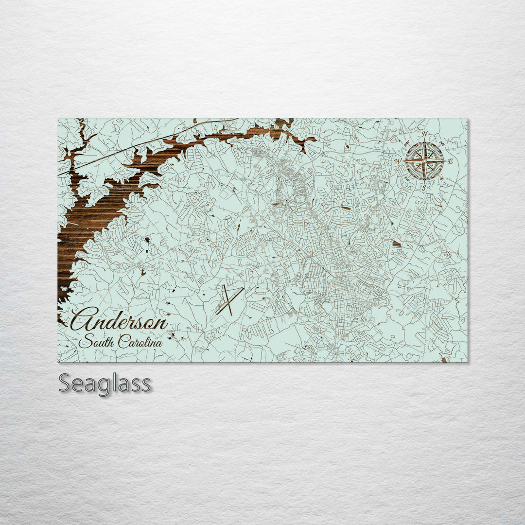 Anderson, South Carolina Street Map