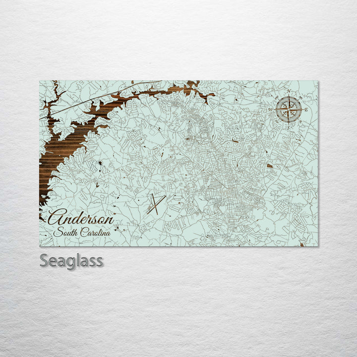 Anderson, South Carolina Street Map