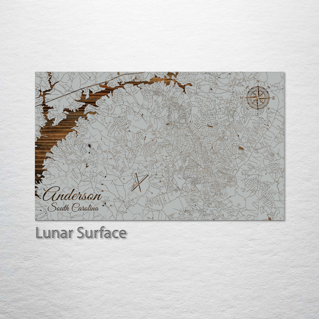 Anderson, South Carolina Street Map