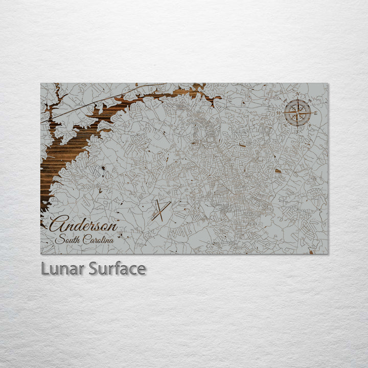 Anderson, South Carolina Street Map