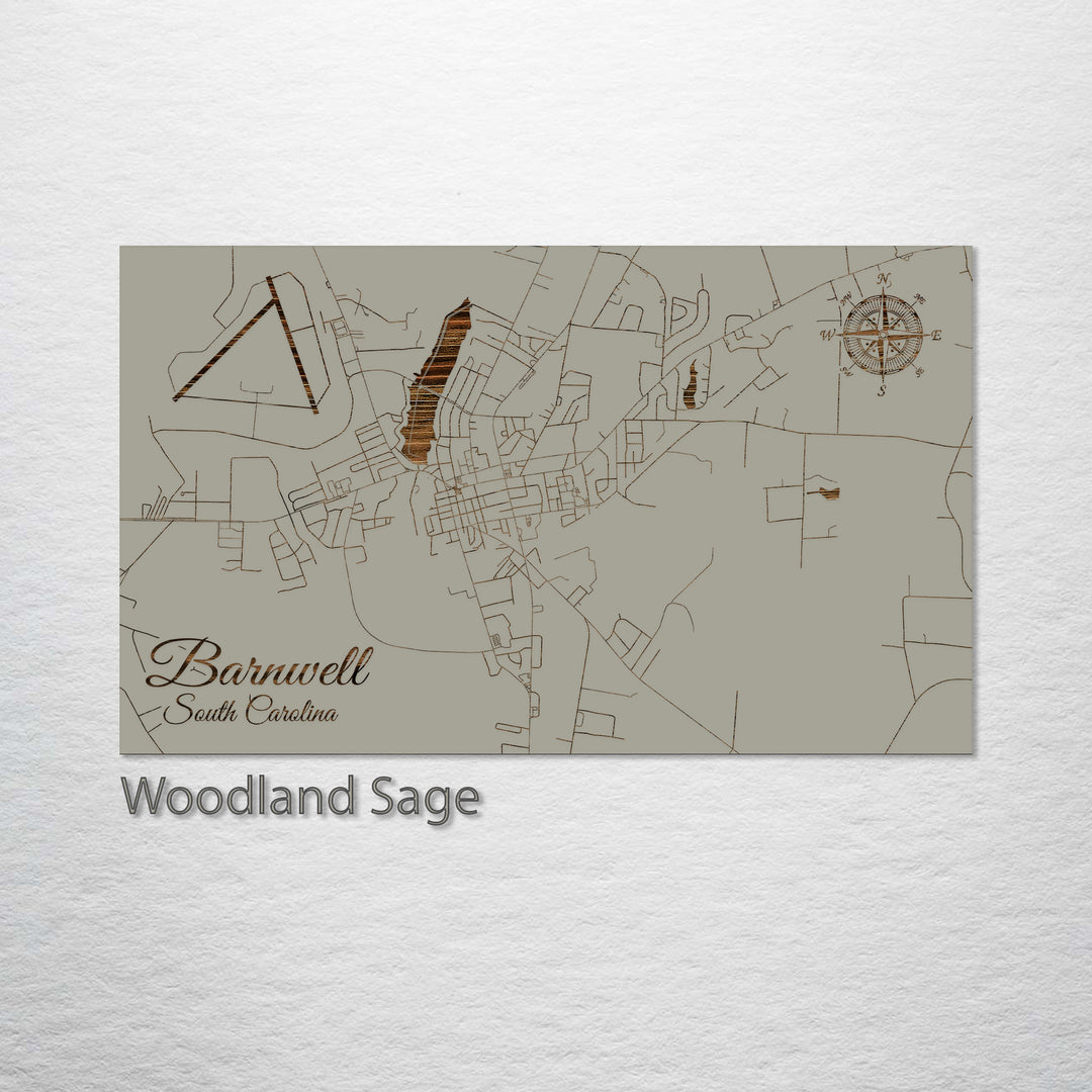 Barnwell, South Carolina Street Map