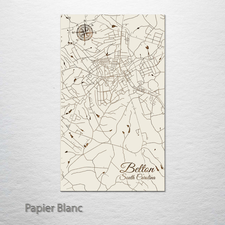 Belton, South Carolina Street Map