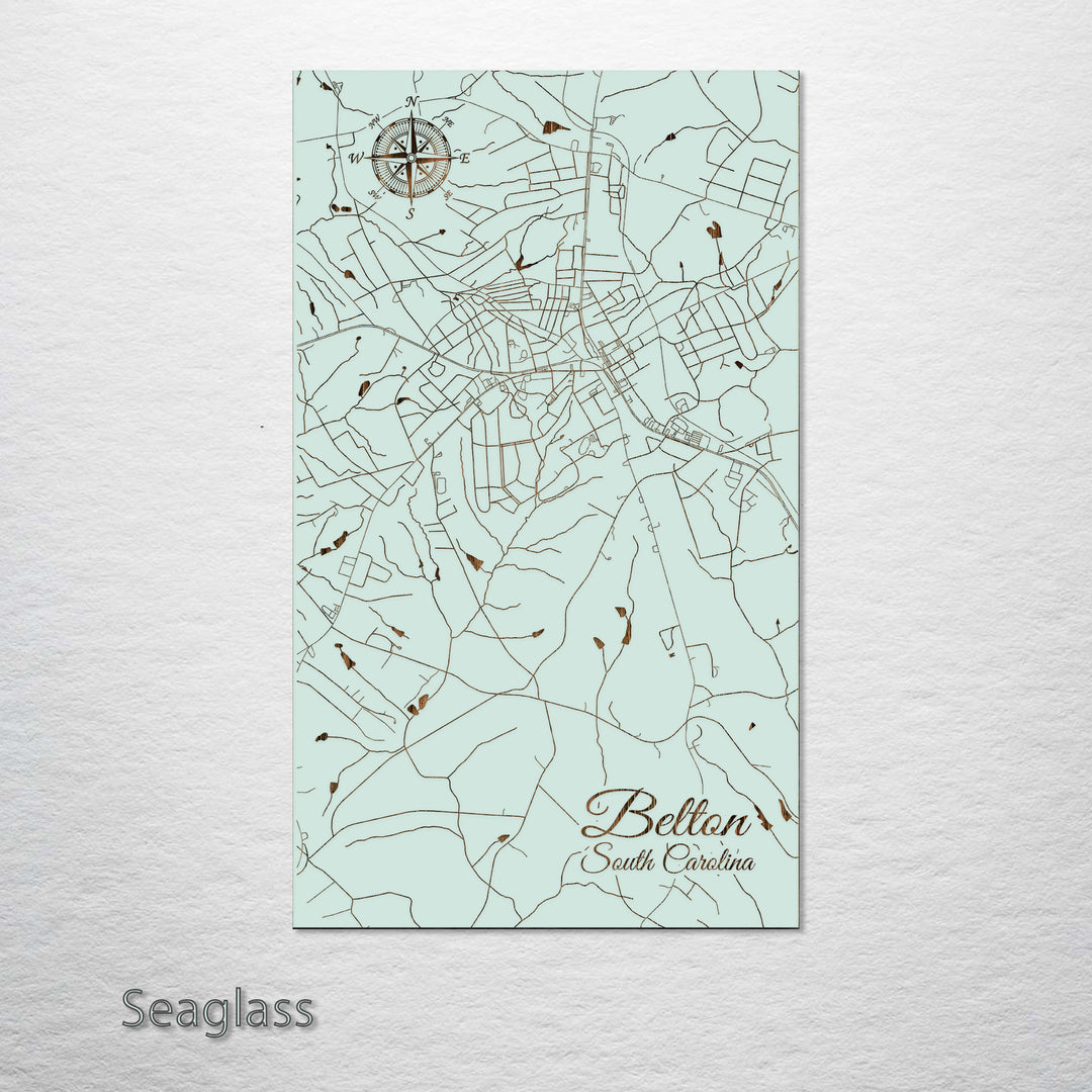 Belton, South Carolina Street Map