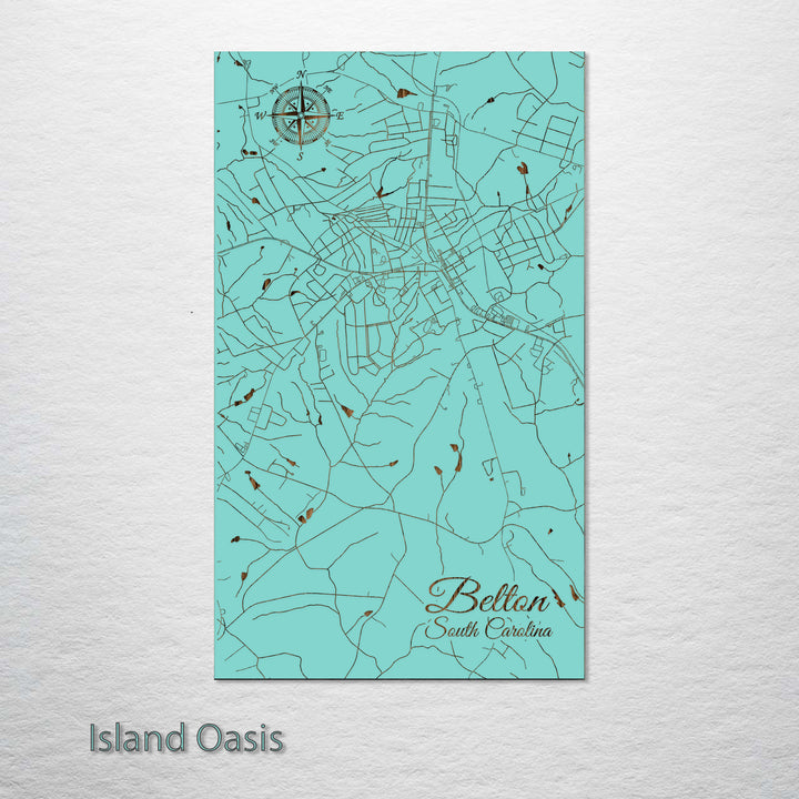 Belton, South Carolina Street Map