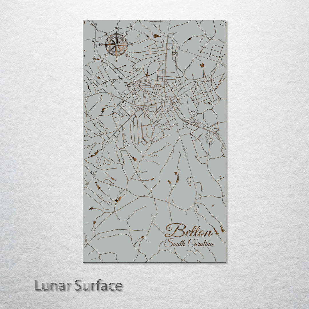 Belton, South Carolina Street Map