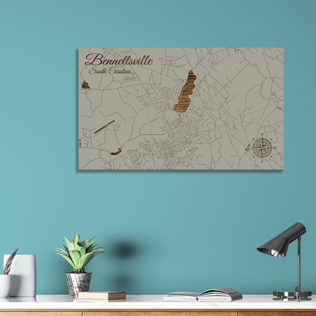 Bennettsville, South Carolina Street Map