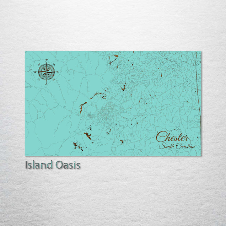 Chester, South Carolina Street Map