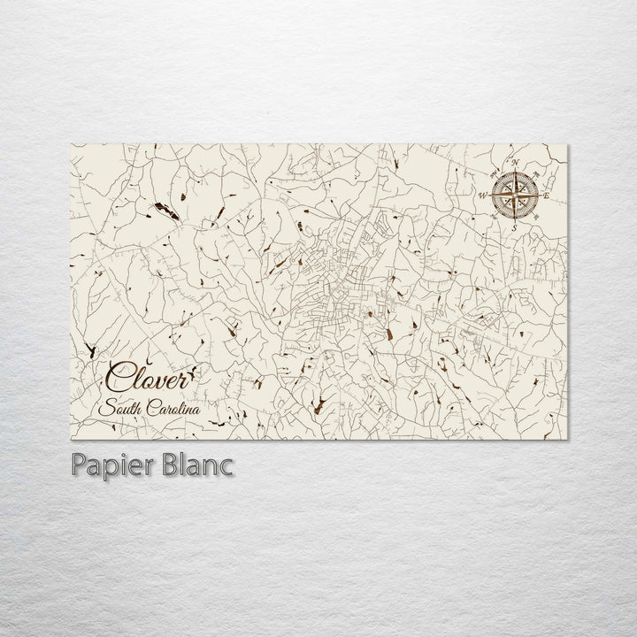 Clover, South Carolina Street Map