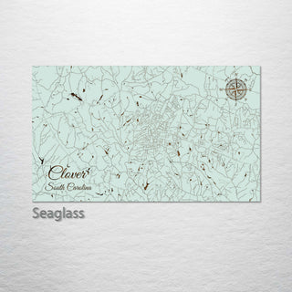 Clover, South Carolina Street Map