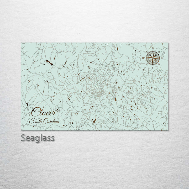 Clover, South Carolina Street Map