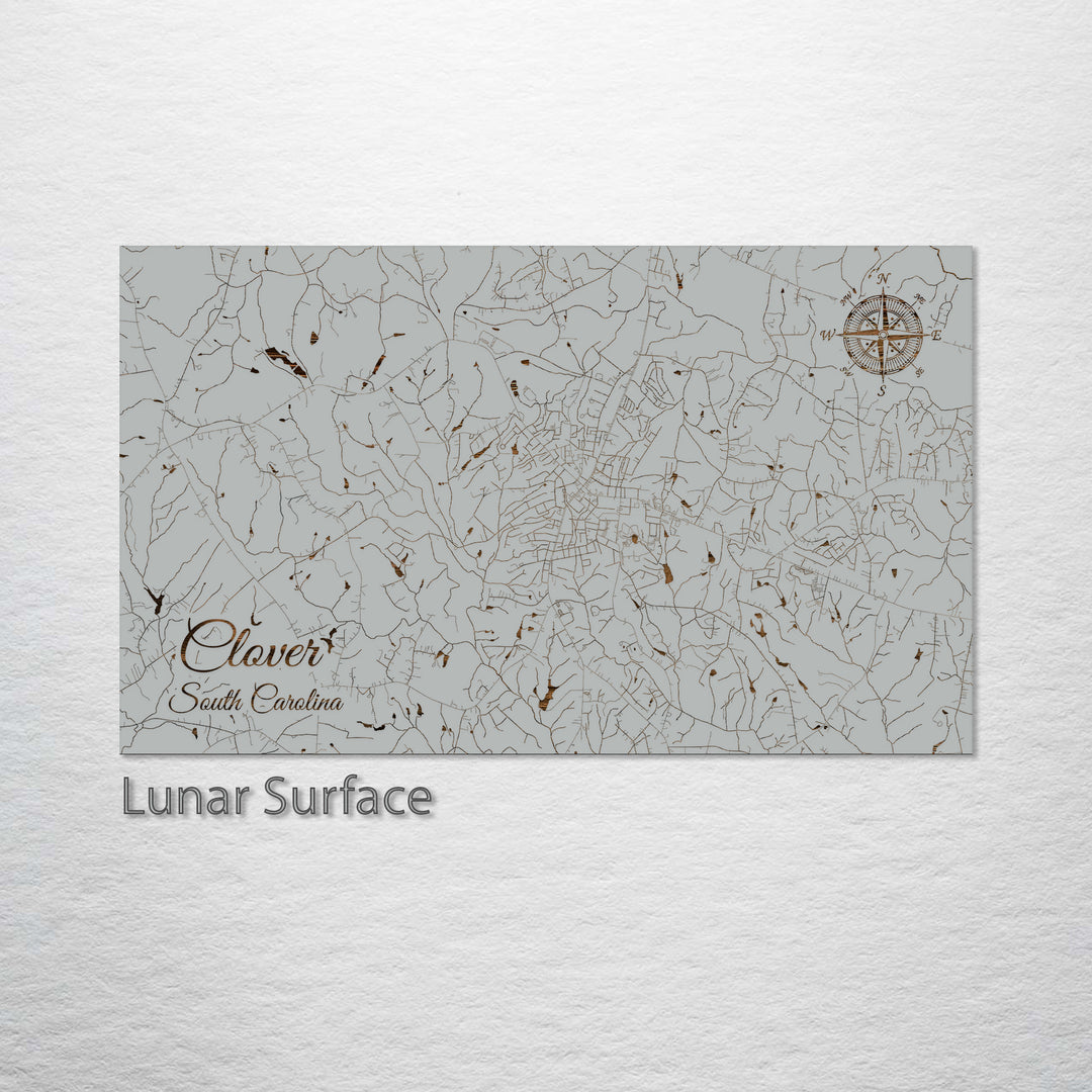 Clover, South Carolina Street Map