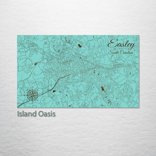 Easley, South Carolina Street Map