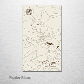 Edgefield, South Carolina Street Map