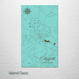 Edgefield, South Carolina Street Map