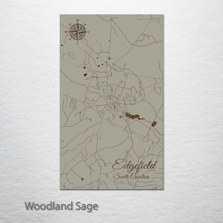 Edgefield, South Carolina Street Map