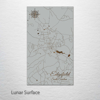 Edgefield, South Carolina Street Map