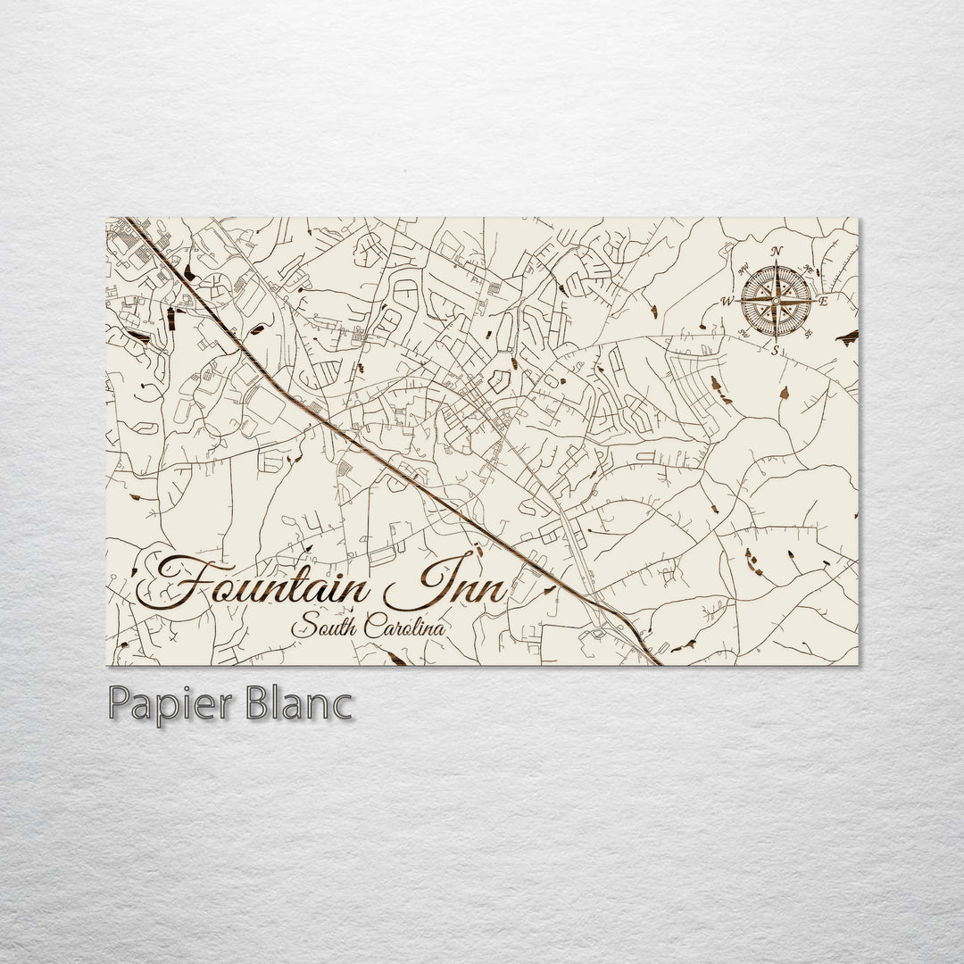 Fountain Inn, South Carolina Street Map