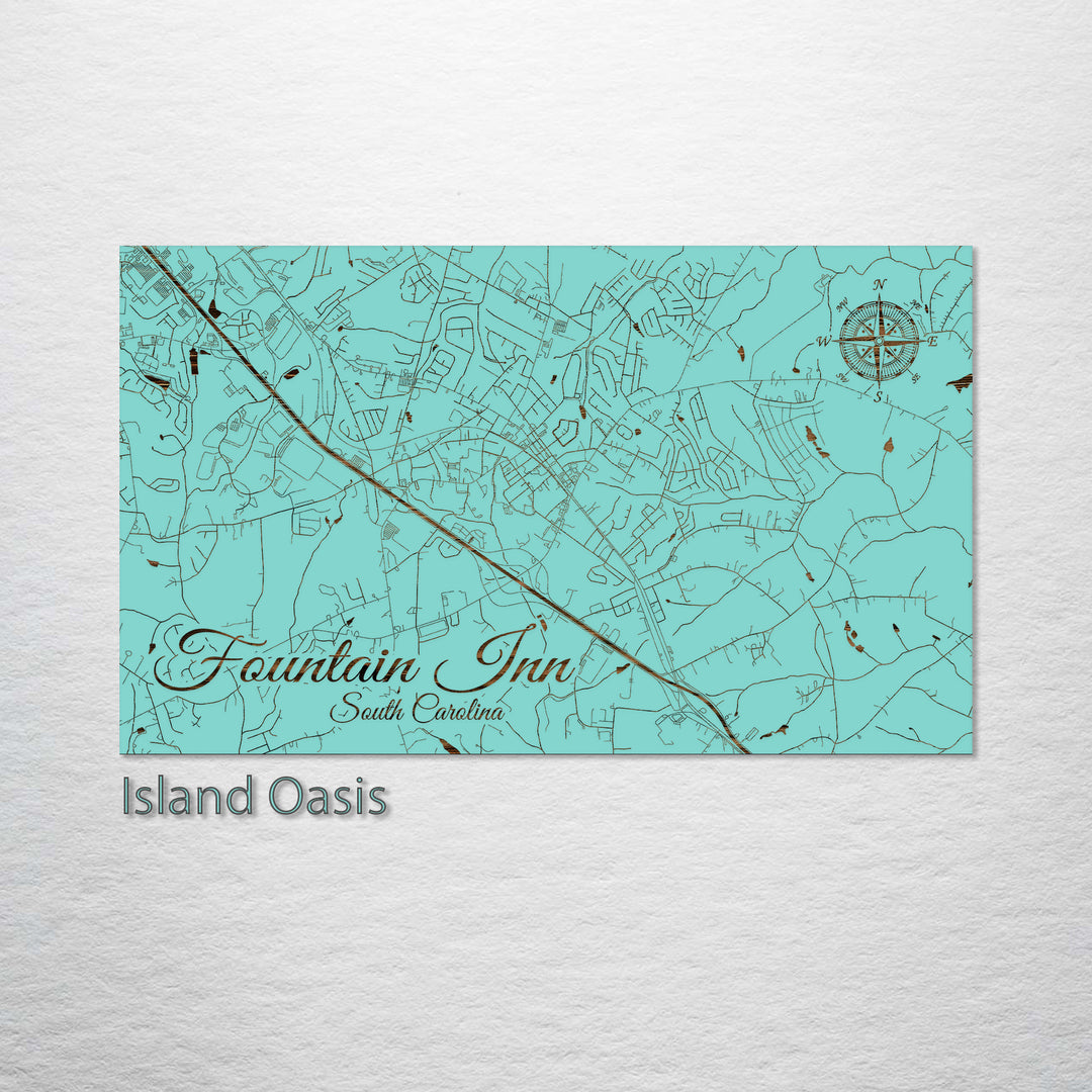 Fountain Inn, South Carolina Street Map