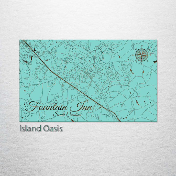 Fountain Inn, South Carolina Street Map