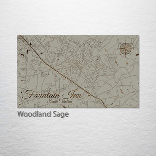 Fountain Inn, South Carolina Street Map