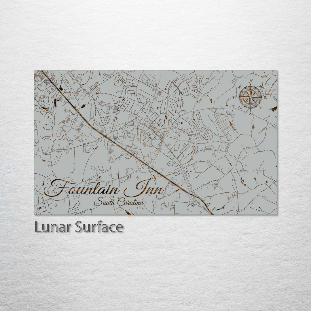 Fountain Inn, South Carolina Street Map