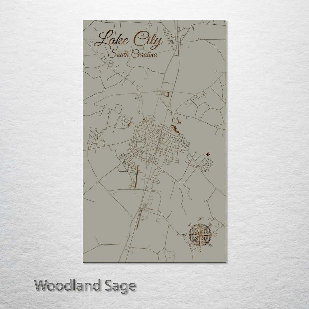 Lake City, South Carolina Street Map