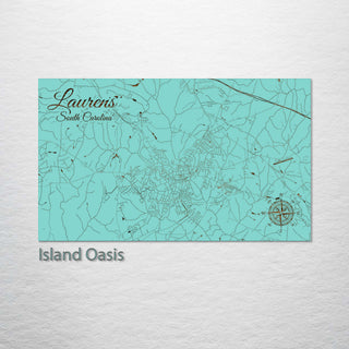 Laurens, South Carolina Street Map