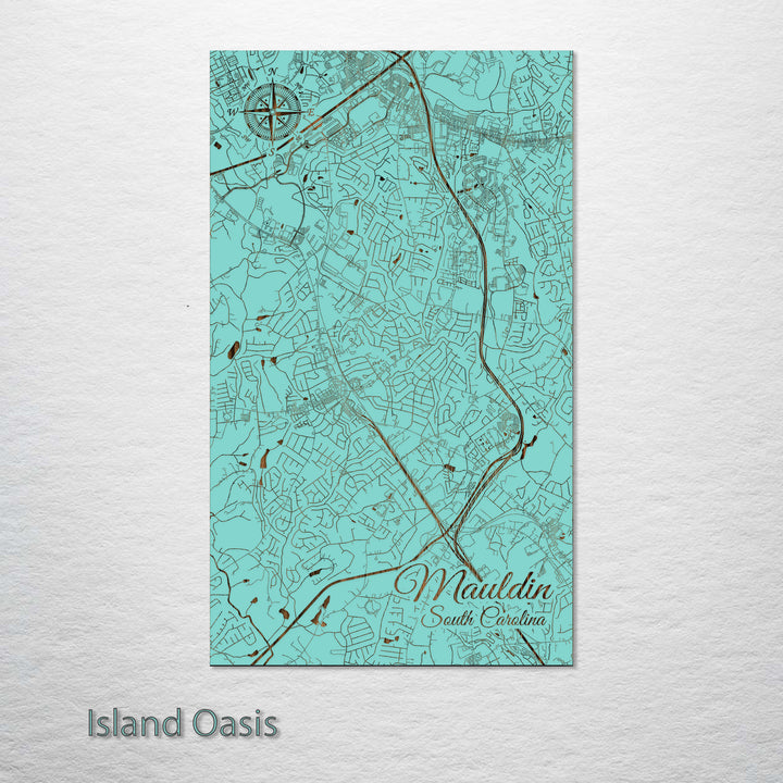 Mauldin, South Carolina Street Map