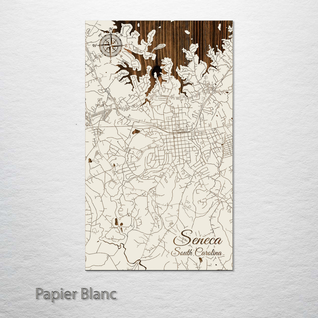 Seneca, South Carolina Street Map