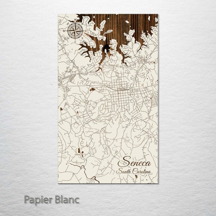 Seneca, South Carolina Street Map