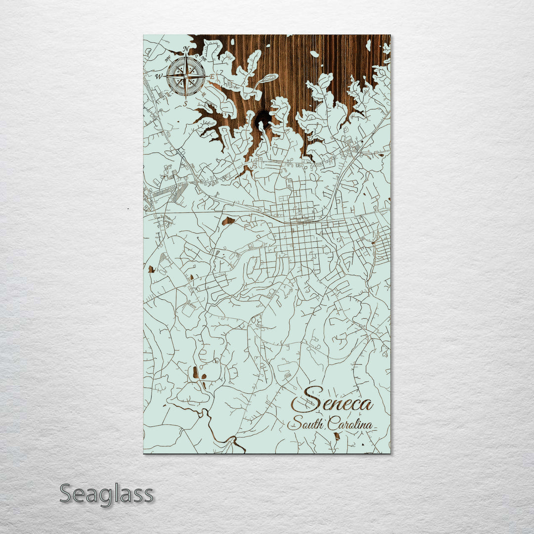 Seneca, South Carolina Street Map