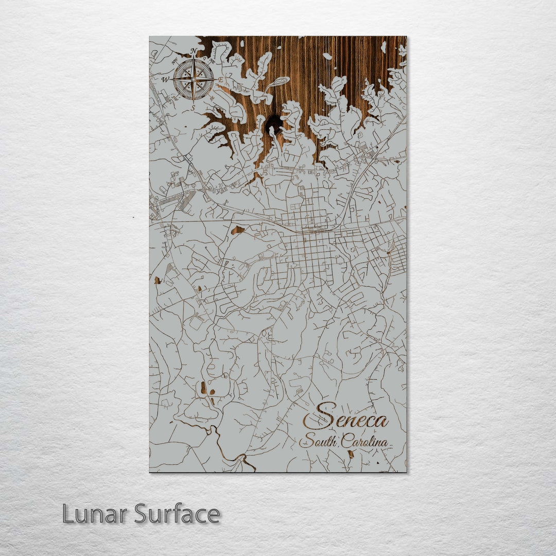 Seneca, South Carolina Street Map