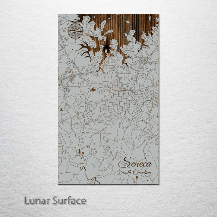 Seneca, South Carolina Street Map