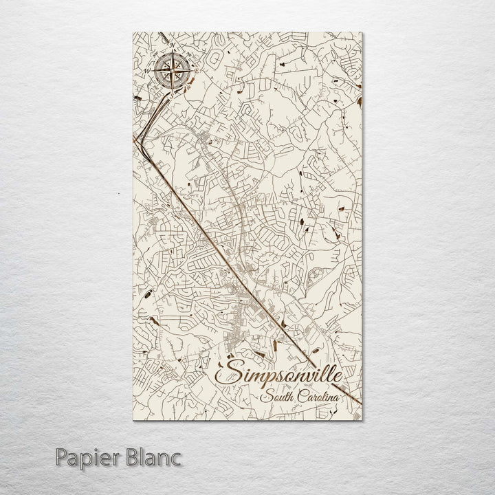 Simpsonville, South Carolina Street Map