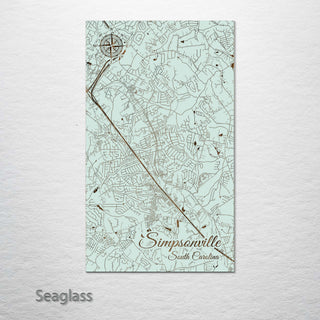 Simpsonville, South Carolina Street Map