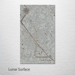 Simpsonville, South Carolina Street Map