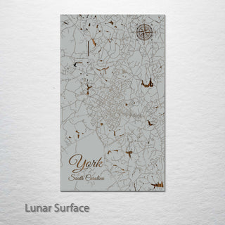 York, South Carolina Street Map