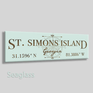 St Simons, Georgia Compass